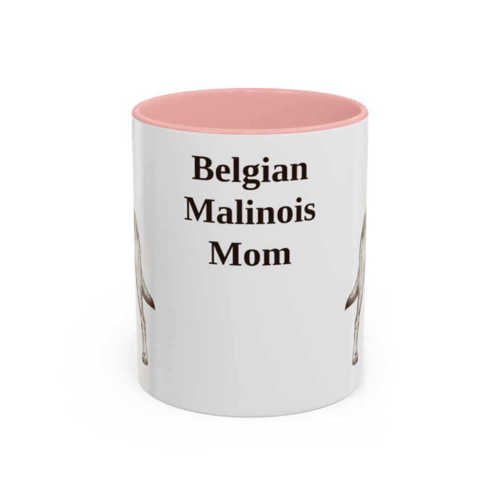 11oz Belgian Malinois Dog Mom Mug, Vintage Sketch Coffee Mug, Dog Mom Gift