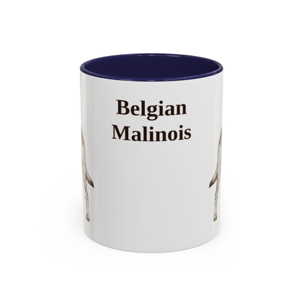 11oz Belgian Malinois Mug, Vintage Dog Portrait Coffee Mug, Dog Lover Gift