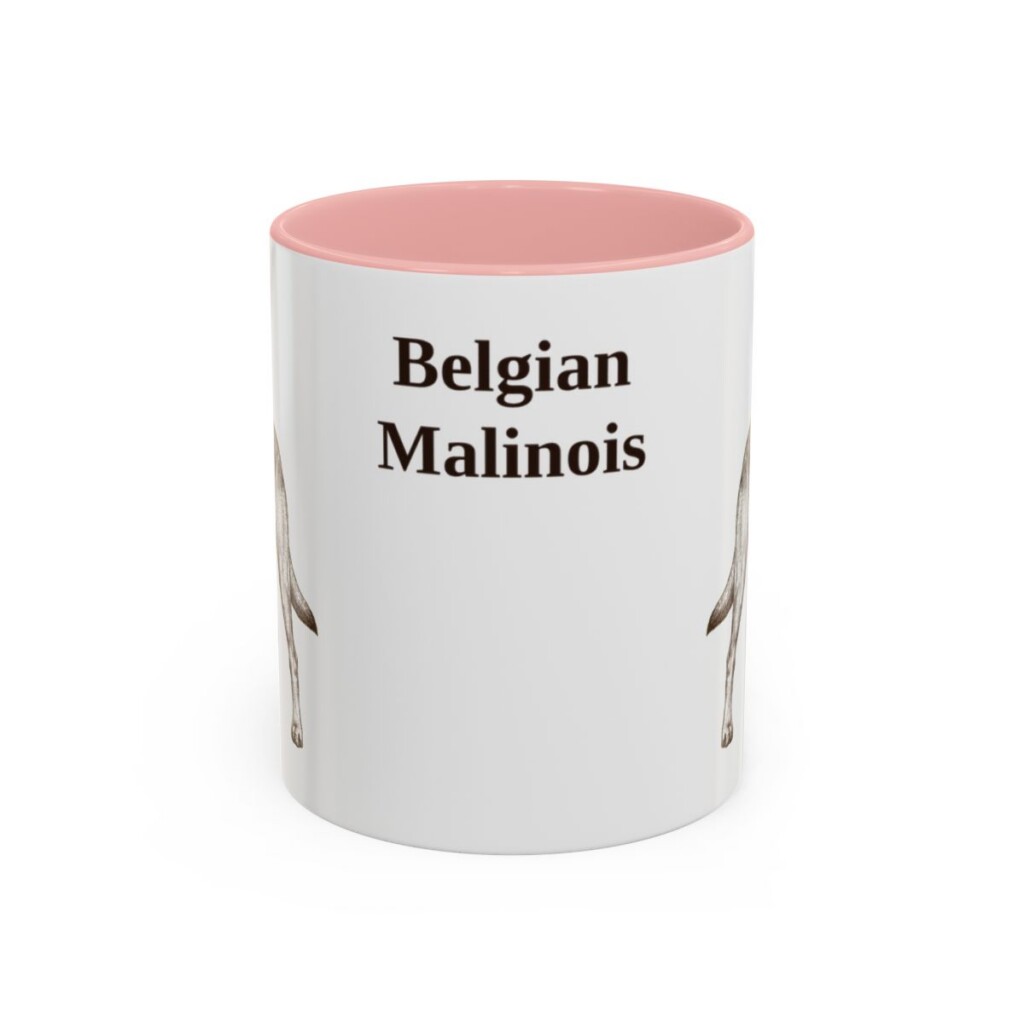 11oz Belgian Malinois Mug, Vintage Dog Portrait Coffee Mug, Dog Lover Gift
