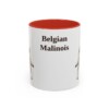11oz Belgian Malinois Mug, Vintage Dog Portrait Coffee Mug, Dog Lover Gift