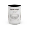 belgian-malinois-mug-writeup-black-front-3 15oz Belgian Malinois Mug, Illustrated Dog Breed Facts Coffee Mug, Vintage Dog Keepsake Gift