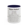 11oz Belgian Malinois Mug, Illustrated Dog Breed Facts Coffee Mug, Vintage Dog Keepsake Gift