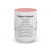 belgian-malinois-mug-writeup-pink-3 15oz Belgian Malinois Mug, Illustrated Dog Breed Facts Coffee Mug, Vintage Dog Keepsake Gift