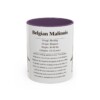 11oz Belgian Malinois Mug, Illustrated Dog Breed Facts Coffee Mug, Vintage Dog Keepsake Gift