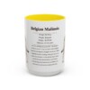 belgian-malinois-mug-writeup-yellow-3 15oz Belgian Malinois Mug, Illustrated Dog Breed Facts Coffee Mug, Vintage Dog Keepsake Gift