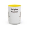 15oz Belgian Malinois Mug, Vintage Dog Portrait Coffee Mug, Dog Lover Gift