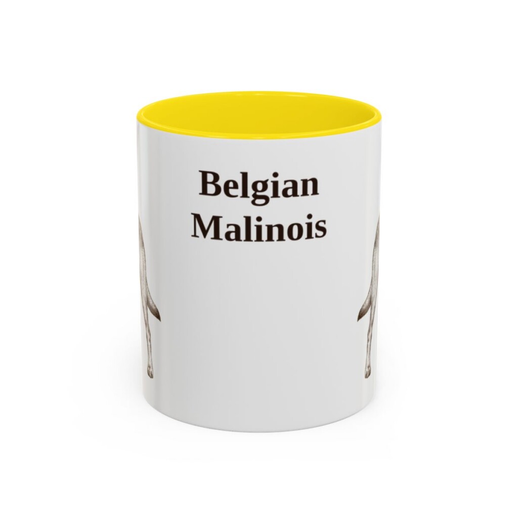 11oz Belgian Malinois Mug, Vintage Dog Portrait Coffee Mug, Dog Lover Gift