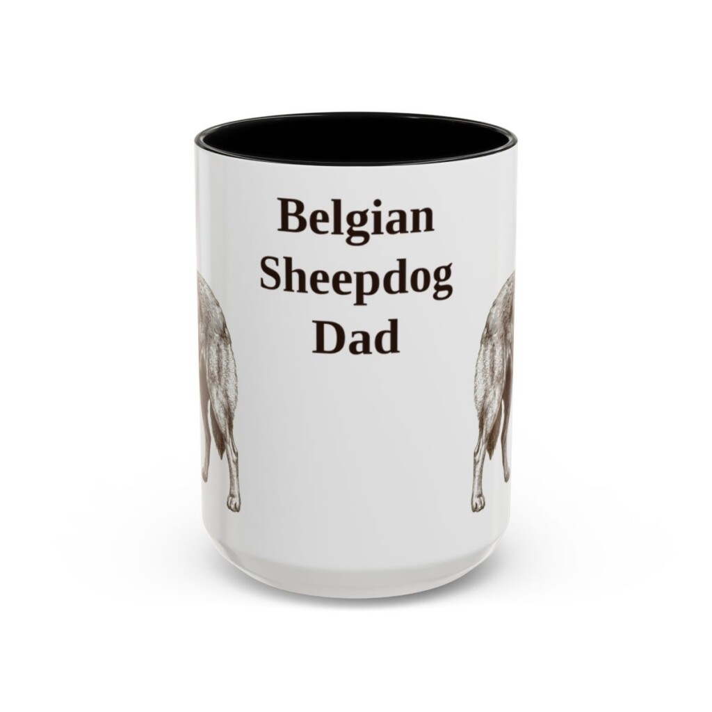 belgian-sheepdog-mug-dad-black-front-3 15oz Belgian Sheepdog Dog Dad Mug, Vintage Sketch Coffee Mug, Dog Dad Gift