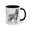 11oz Belgian Sheepdog Dog Dad Mug, Vintage Sketch Coffee Mug, Dog Dad Gift