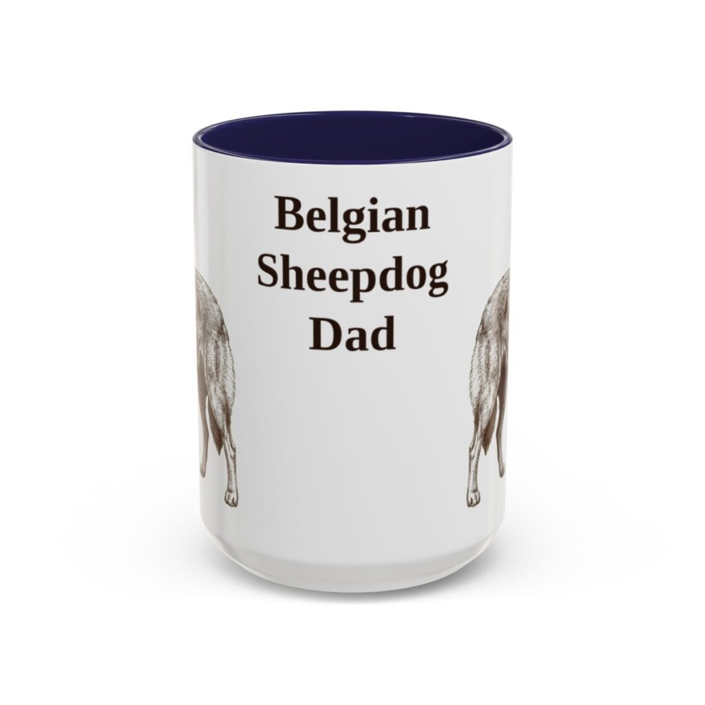 belgian-sheepdog-mug-dad-navy-3 15oz Belgian Sheepdog Dog Dad Mug, Vintage Sketch Coffee Mug, Dog Dad Gift
