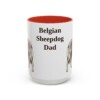 belgian-sheepdog-mug-dad-red-3 15oz Belgian Sheepdog Dog Dad Mug, Vintage Sketch Coffee Mug, Dog Dad Gift