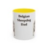 11oz Belgian Sheepdog Dog Dad Mug, Vintage Sketch Coffee Mug, Dog Dad Gift