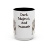 15oz Funny Belgian Sheepdog Mug, Dark Majestic And Dramatic, Vintage Dog Coffee Mug, Dog Lover Gift
