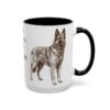 15oz Funny Belgian Sheepdog Mug, Dark Majestic And Dramatic, Vintage Dog Coffee Mug, Dog Lover Gift