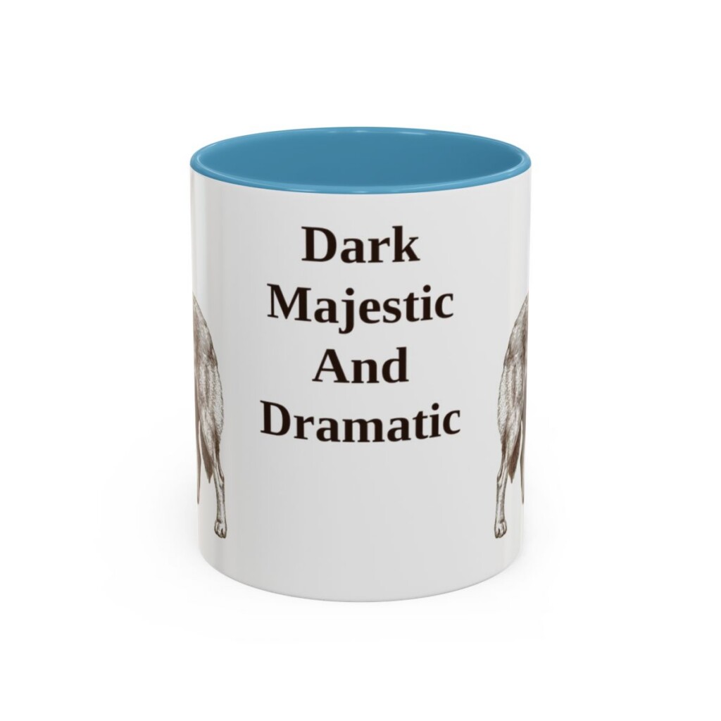belgian-sheepdog-mug-humor-light-blue-1 11oz Funny Belgian Sheepdog Mug, Dark Majestic And Dramatic, Vintage Dog Coffee Mug, Dog Lover Gift