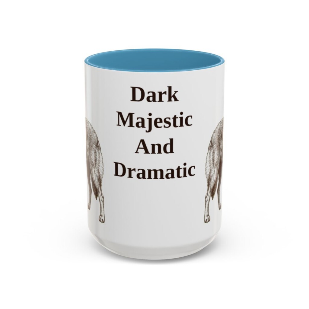 15oz Funny Belgian Sheepdog Mug, Dark Majestic And Dramatic, Vintage Dog Coffee Mug, Dog Lover Gift