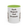 belgian-sheepdog-mug-humor-light-green-1 11oz Funny Belgian Sheepdog Mug, Dark Majestic And Dramatic, Vintage Dog Coffee Mug, Dog Lover Gift