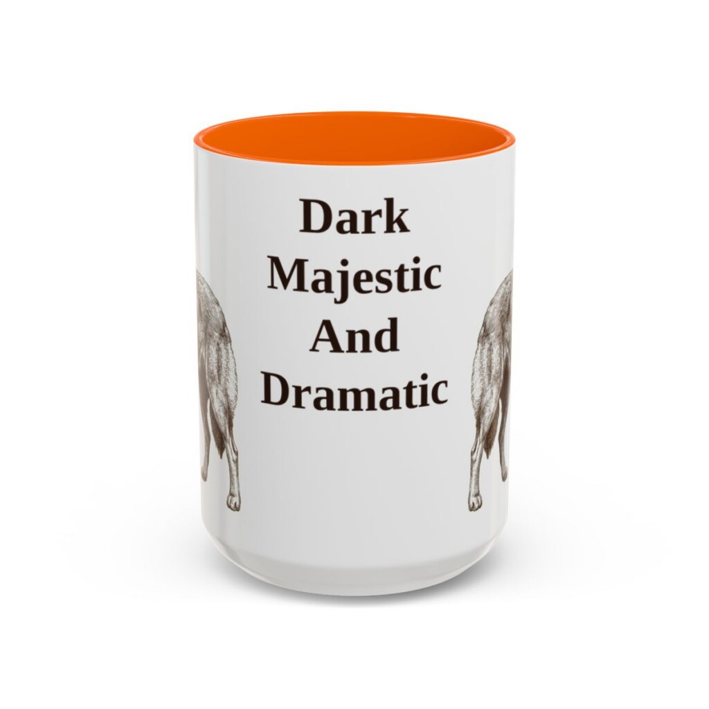 15oz Funny Belgian Sheepdog Mug, Dark Majestic And Dramatic, Vintage Dog Coffee Mug, Dog Lover Gift