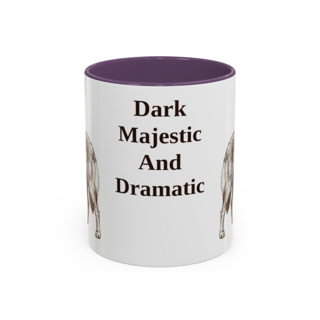 belgian-sheepdog-mug-humor-purple-1 11oz Funny Belgian Sheepdog Mug, Dark Majestic And Dramatic, Vintage Dog Coffee Mug, Dog Lover Gift