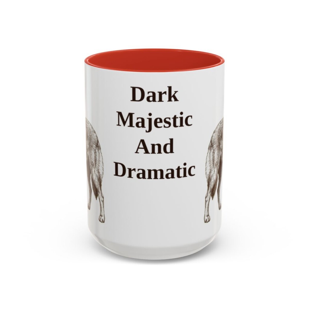 15oz Funny Belgian Sheepdog Mug, Dark Majestic And Dramatic, Vintage Dog Coffee Mug, Dog Lover Gift