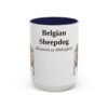 15oz Belgian Sheepdog Latin Mug, Belgian Sheepdog, Vintage Dog Coffee Mug, Dog Lover Gift
