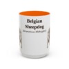 15oz Belgian Sheepdog Latin Mug, Belgian Sheepdog, Vintage Dog Coffee Mug, Dog Lover Gift