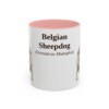 11oz Belgian Sheepdog Latin Mug, Belgian Sheepdog, Vintage Dog Coffee Mug, Dog Lover Gift