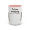 15oz Belgian Sheepdog Latin Mug, Belgian Sheepdog, Vintage Dog Coffee Mug, Dog Lover Gift