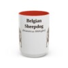15oz Belgian Sheepdog Latin Mug, Belgian Sheepdog, Vintage Dog Coffee Mug, Dog Lover Gift