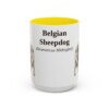 15oz Belgian Sheepdog Latin Mug, Belgian Sheepdog, Vintage Dog Coffee Mug, Dog Lover Gift