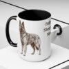 15oz Belgian Sheepdog Dog Mom Mug, Vintage Sketch Coffee Mug, Dog Mom Gift
