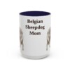15oz Belgian Sheepdog Dog Mom Mug, Vintage Sketch Coffee Mug, Dog Mom Gift