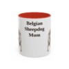 11oz Belgian Sheepdog Dog Mom Mug, Vintage Sketch Coffee Mug, Dog Mom Gift