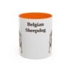 11oz Belgian Sheepdog Mug, Vintage Dog Portrait Coffee Mug, Dog Lover Gift