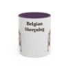 11oz Belgian Sheepdog Mug, Vintage Dog Portrait Coffee Mug, Dog Lover Gift
