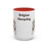 belgian-sheepdog-mug-red-1 15oz Belgian Sheepdog Mug, Vintage Dog Portrait Coffee Mug, Dog Lover Gift
