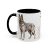 11oz Belgian Sheepdog Mug, Illustrated Dog Breed Facts Coffee Mug, Vintage Dog Keepsake Gift