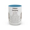 15oz Belgian Sheepdog Mug, Illustrated Dog Breed Facts Coffee Mug, Vintage Dog Keepsake Gift