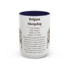 15oz Belgian Sheepdog Mug, Illustrated Dog Breed Facts Coffee Mug, Vintage Dog Keepsake Gift