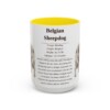 15oz Belgian Sheepdog Mug, Illustrated Dog Breed Facts Coffee Mug, Vintage Dog Keepsake Gift