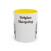 11oz Belgian Sheepdog Mug, Vintage Dog Portrait Coffee Mug, Dog Lover Gift