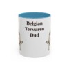 11oz Belgian Tervuren Dog Dad Mug, Vintage Sketch Coffee Mug, Dog Dad Gift