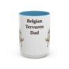belgian-tervuren-mug-dad-light-blue-3 15oz Belgian Tervuren Dog Dad Mug, Vintage Sketch Coffee Mug, Dog Dad Gift