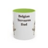 11oz Belgian Tervuren Dog Dad Mug, Vintage Sketch Coffee Mug, Dog Dad Gift