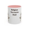 11oz Belgian Tervuren Dog Dad Mug, Vintage Sketch Coffee Mug, Dog Dad Gift