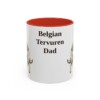11oz Belgian Tervuren Dog Dad Mug, Vintage Sketch Coffee Mug, Dog Dad Gift
