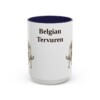 15oz Belgian Tervuren Mug, Vintage Dog Portrait Coffee Mug, Dog Lover Gift