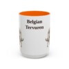 15oz Belgian Tervuren Mug, Vintage Dog Portrait Coffee Mug, Dog Lover Gift