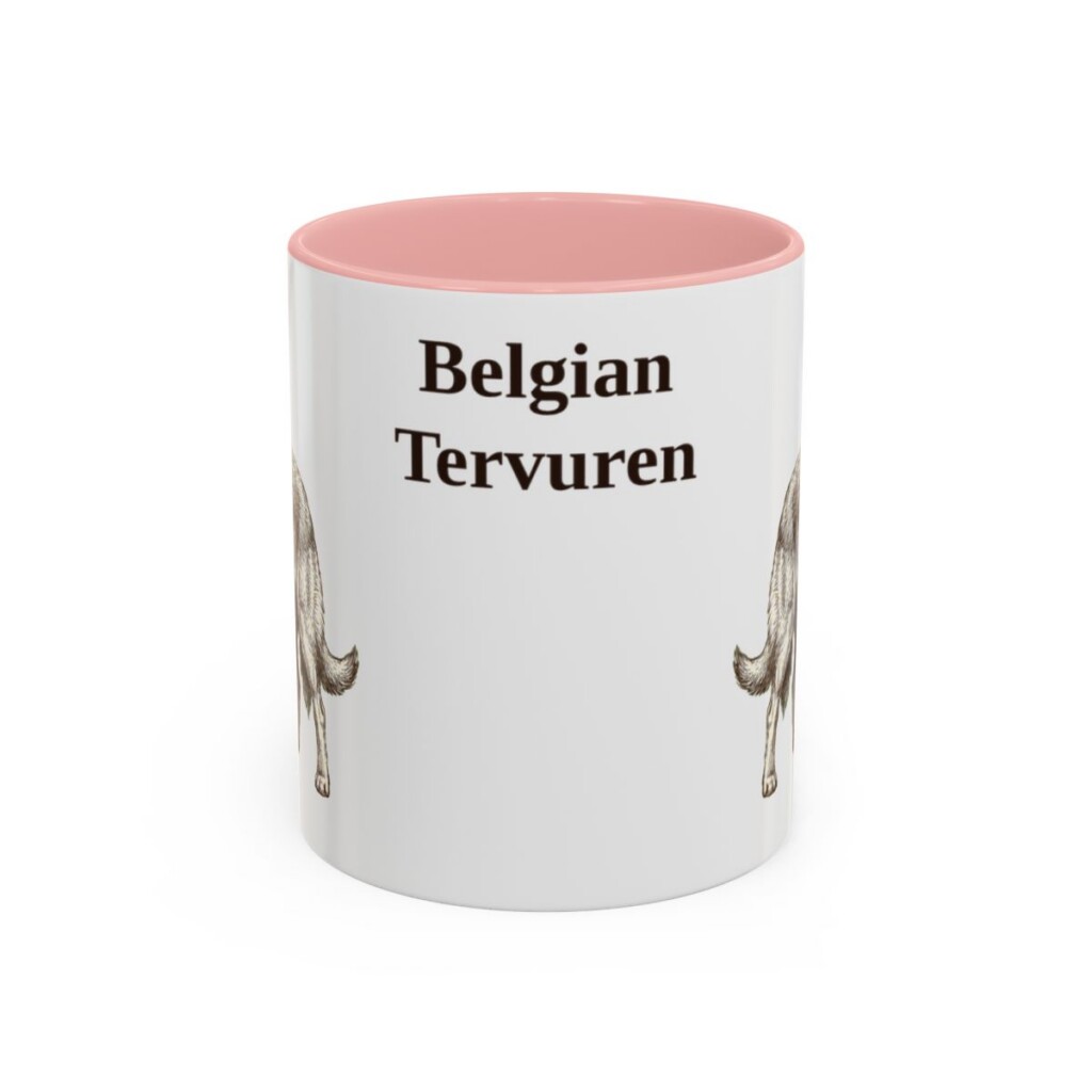 11oz Belgian Tervuren Mug, Vintage Dog Portrait Coffee Mug, Dog Lover Gift