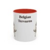 11oz Belgian Tervuren Mug, Vintage Dog Portrait Coffee Mug, Dog Lover Gift